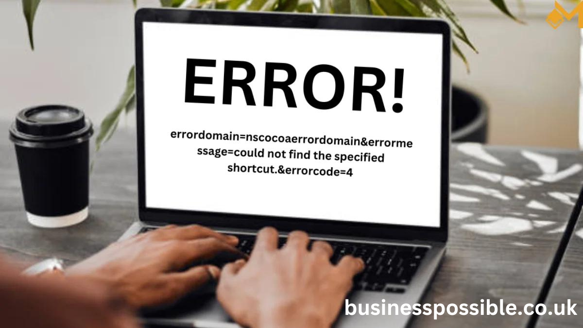 errordomain=nscocoaerrordomain&errormessage=could not find the specified shortcut.&errorcode=4