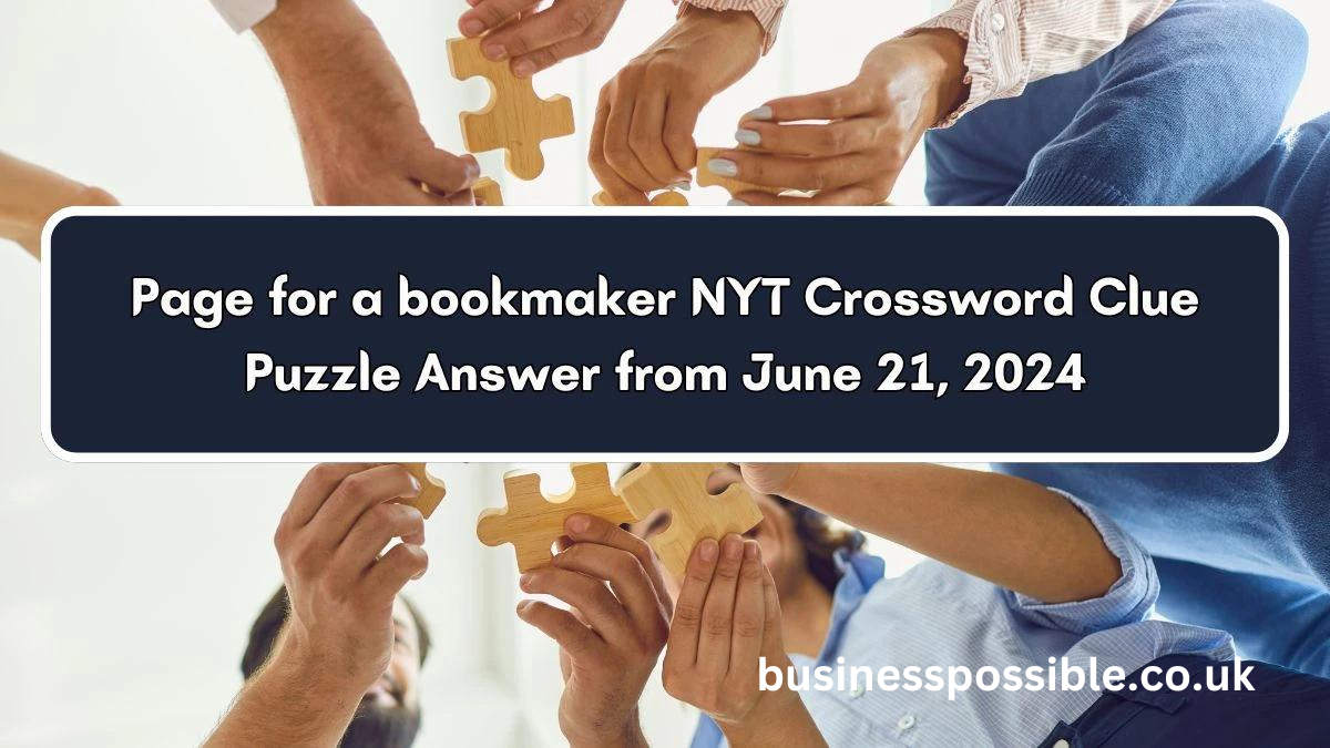 page for a bookmaker nyt crossword