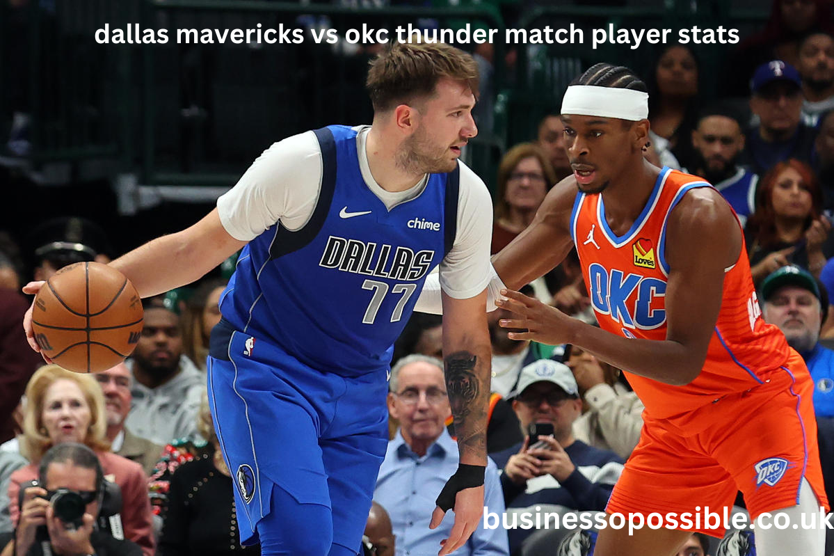 dallas mavericks vs okc thunder match player stats