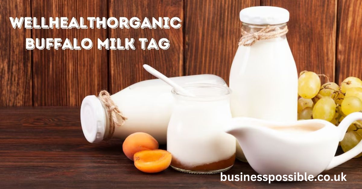 wellhealthorganic buffalo milk tag